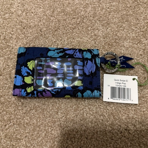 NWT Vera Bradley Quick Swipe ID Indigo Pop - Picture 6 of 9